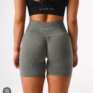 Khaki Green NVGTN Scrunch Shorts Size Medium